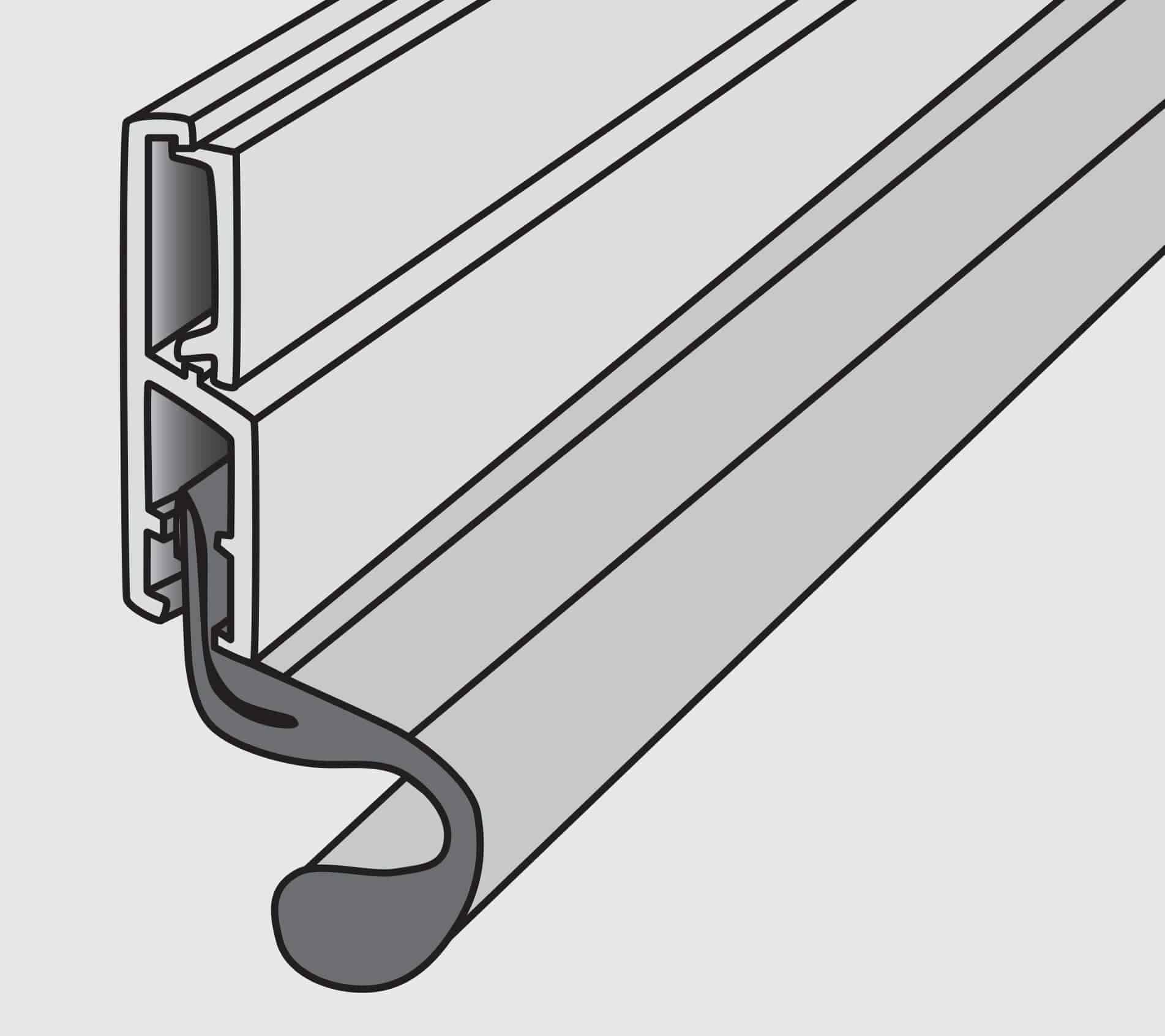 TOP & SIDES DOOR SEAL PVC & Foam Kit Climaloc Solutions
