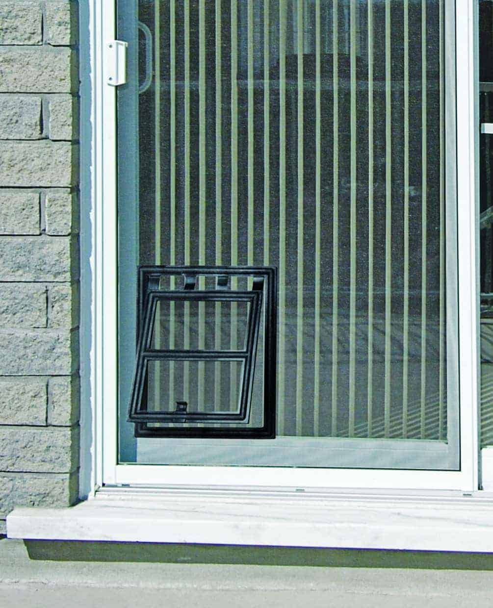 Pet Door For Screen 8in X 10in Black Climaloc Solutions